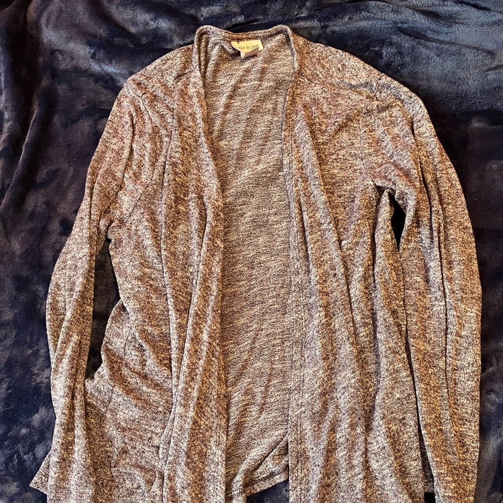 Belle du jour XL Purple cardigan